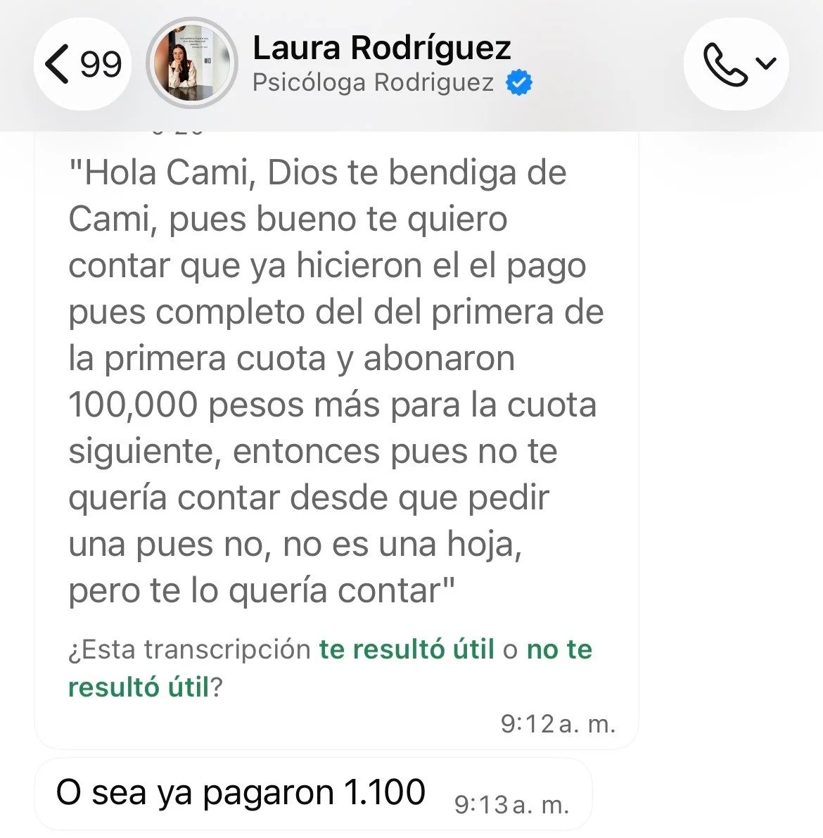 Prueba de venta del programa de Laura Rodriguez